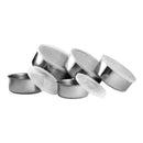 Game 5 Pots Aluminum Stainless Bowl With Round Lid Practicality Efficient and Elegant Storage with Round Lid Include