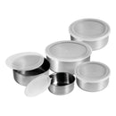 Game 5 Pots Aluminum Stainless Bowl With Round Lid Practicality Efficient and Elegant Storage with Round Lid Include