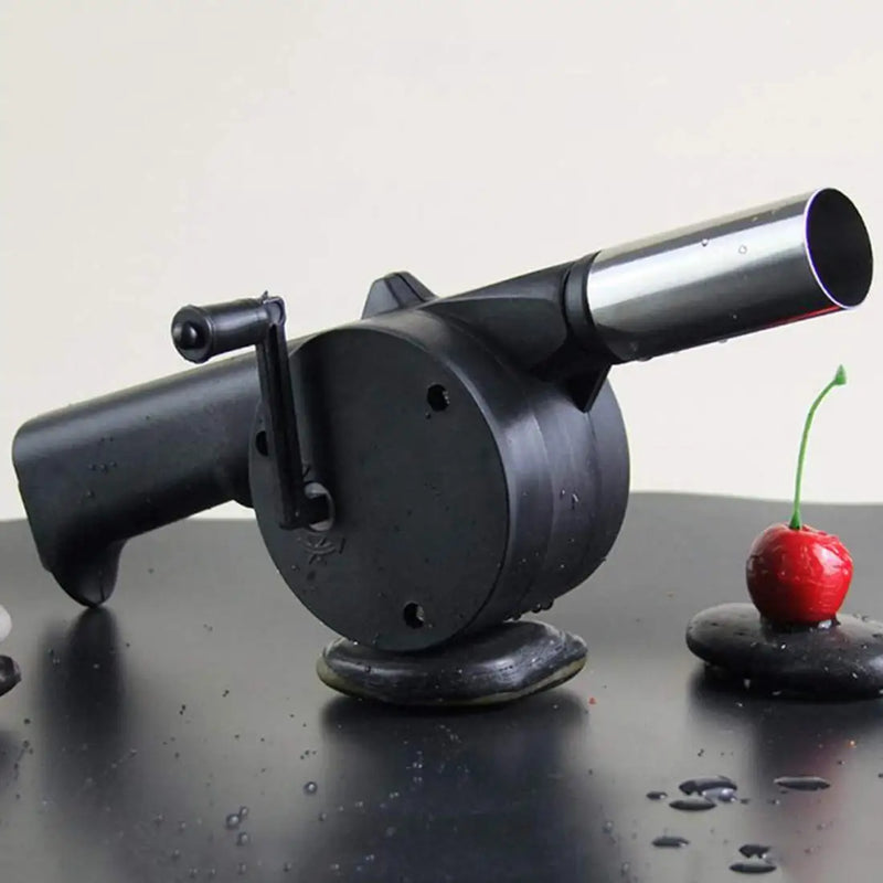 Picnic Camping Accessories BBQ Tools Portable Barbecue Fan BBQ Accessories Hand-cranked Air Blower Fire Bellows Tools